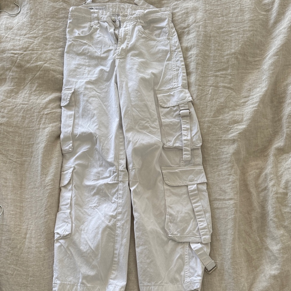 Zara White Trousers